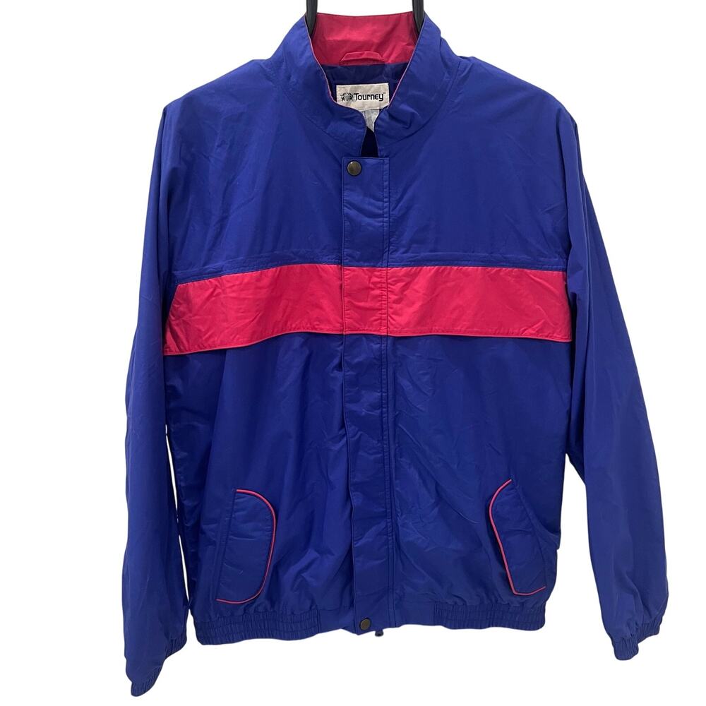 Tourney Vintage 80's Men's SM 100% Nylon Gore-Tex Golf Windbreaker Jacket